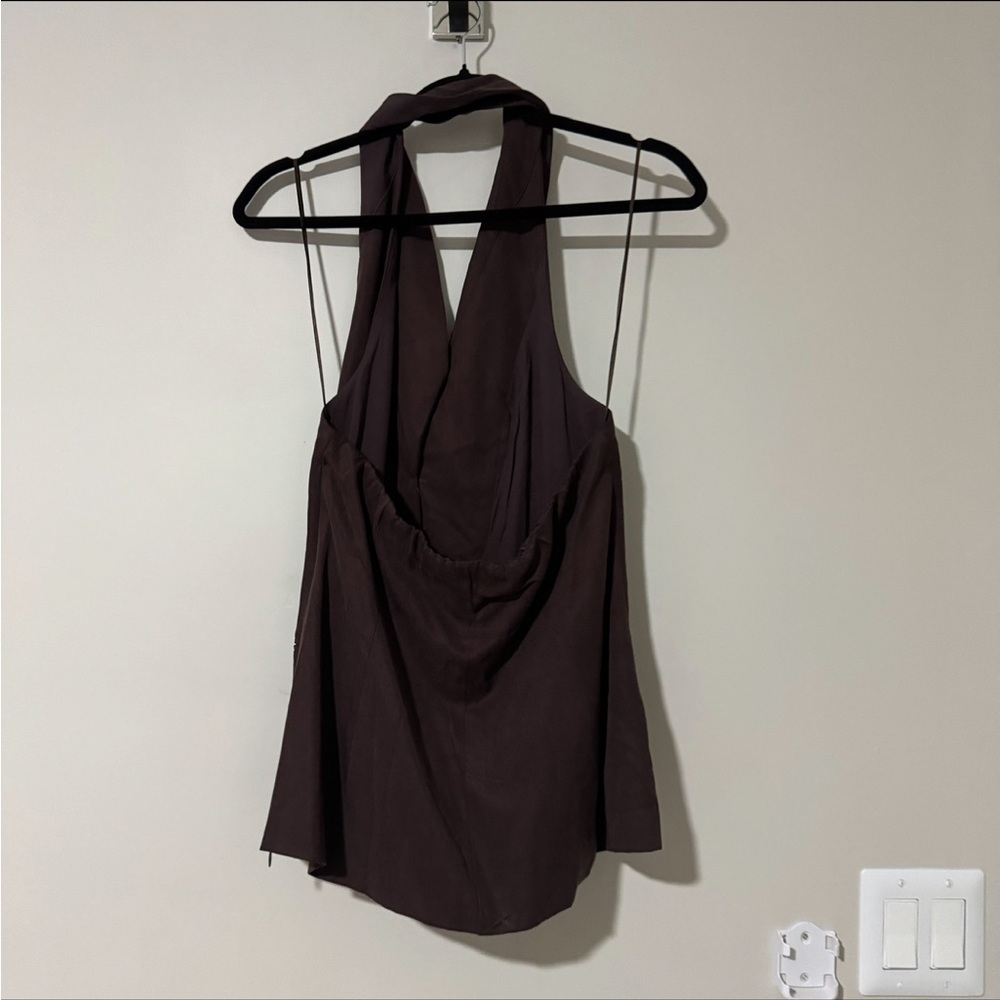 NWT Reformation Alistair Vest Brown Size 10 - Picture 5 of 7